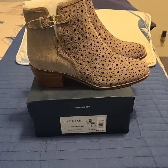 Cole Haan Women's Tan Ankle Boots - Picture 1 of 5
